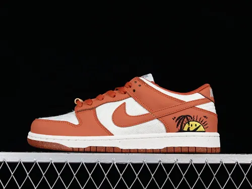 All categories Nk SB Dunk series Nk SB Dunk Low low-top sneakers J version Nk Dunk Low SE "Sun Club" white and orange SB low-top sports and leisure sneakers DR5475-100